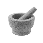 Gray marble mortar and pestle set